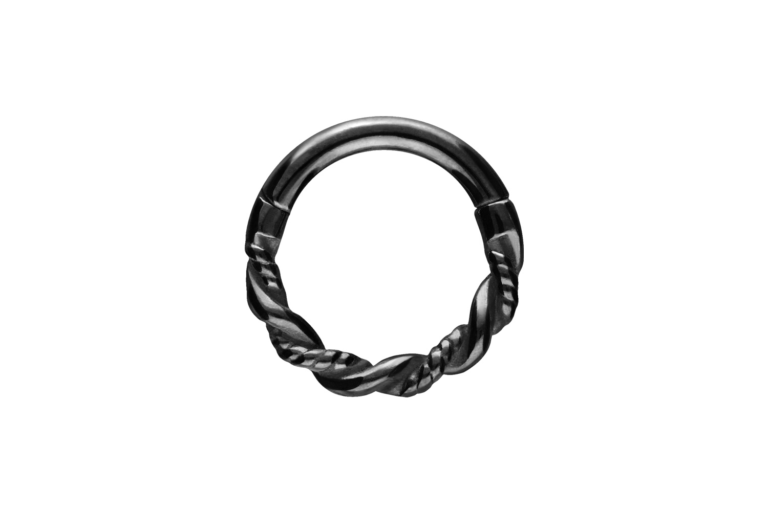 Chirurgenstahl Segmentring Clicker Piercing DOPPELT GEDREHT